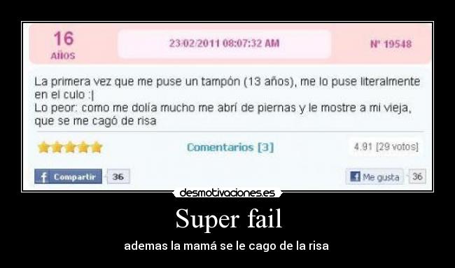 Super fail - 
