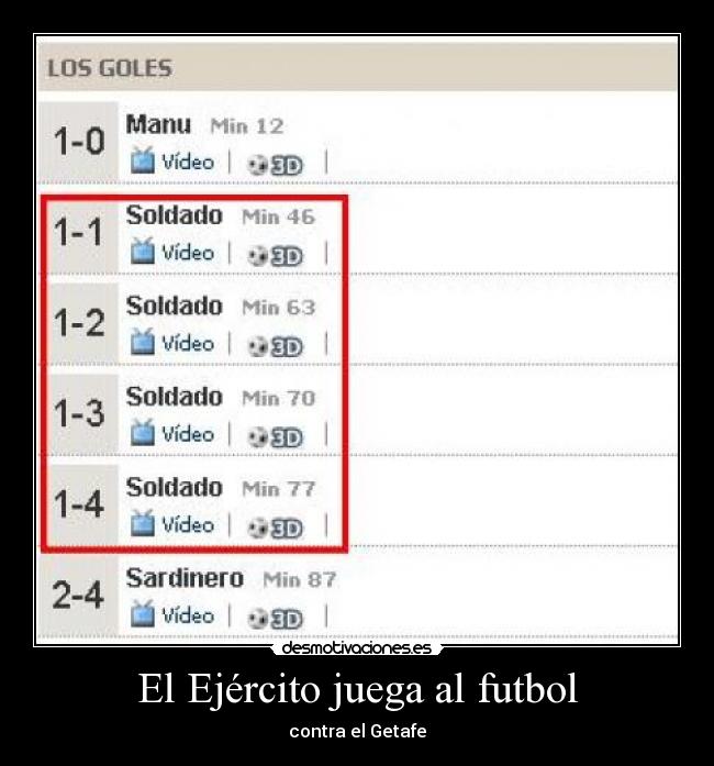 El Ejército juega al futbol -