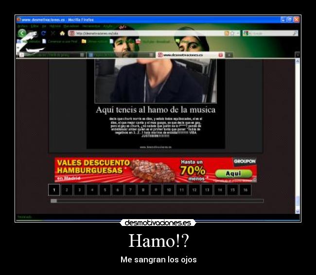 Hamo!? - Me sangran los ojos