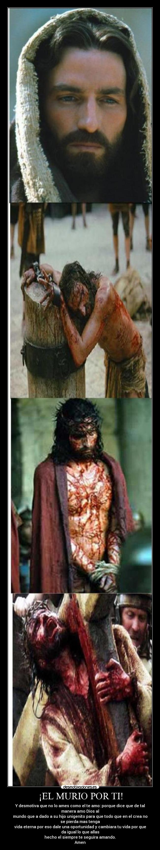 ¡EL MURIO POR TI! -