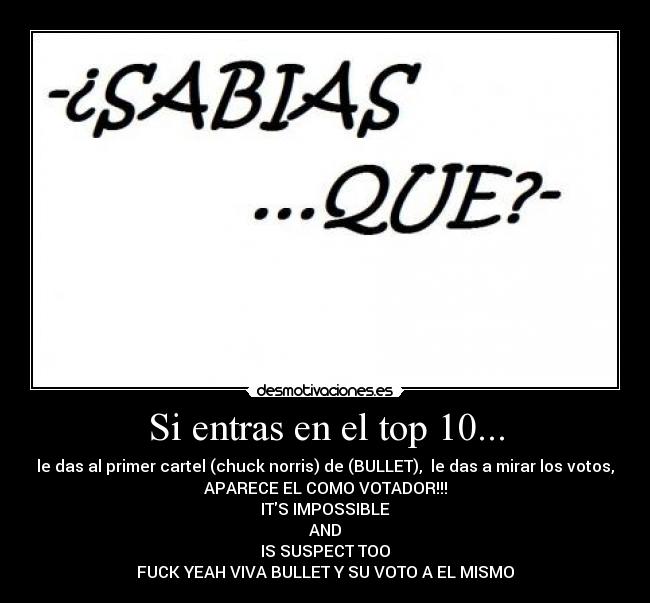 Si entras en el top 10... - 
