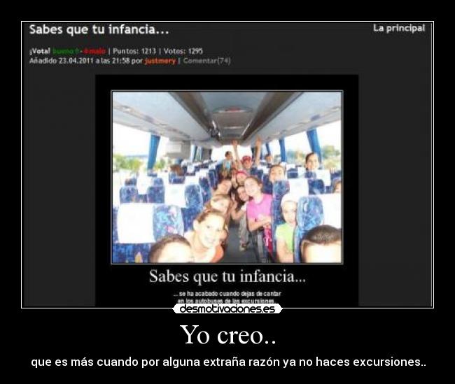 Yo creo.. -