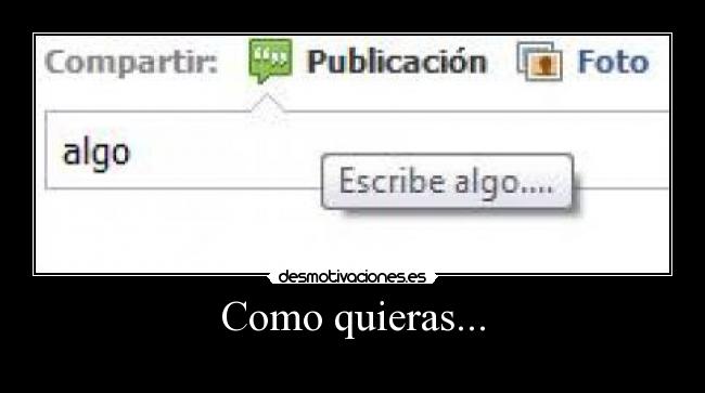 Como quieras... - 