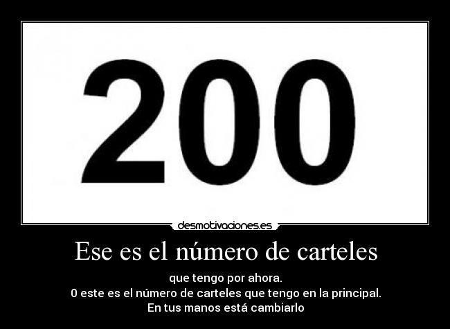 Ese es el número de carteles - 