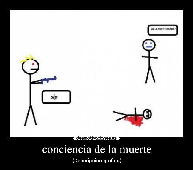 conciencia de la muerte - (Descripción gráfica)