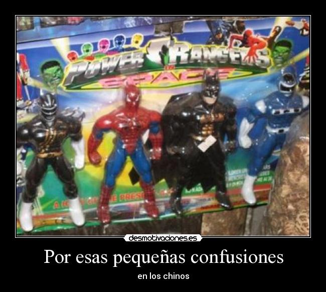 Por esas pequeñas confusiones -