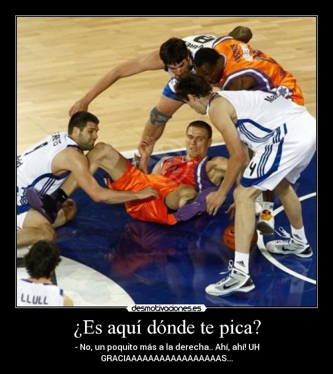 ¿Es aquí dónde te pica? - - No, un poquito más a la derecha.. Ahí, ahí! UH GRACIAAAAAAAAAAAAAAAAAS...