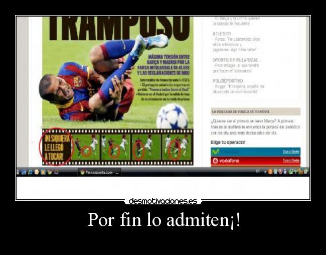 Por fin lo admiten¡! - 