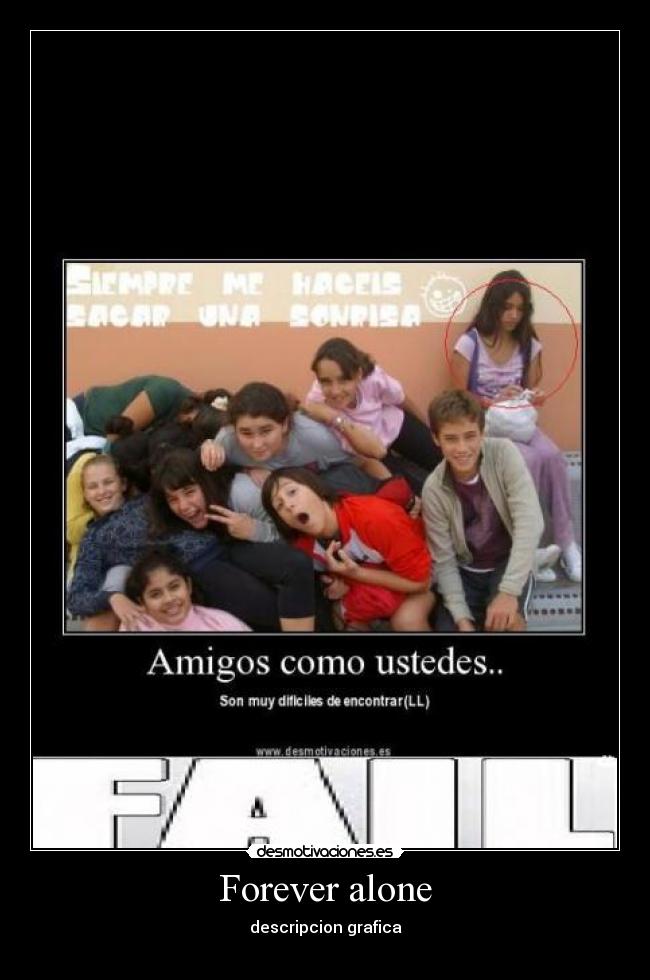 Forever alone - descripcion grafica
