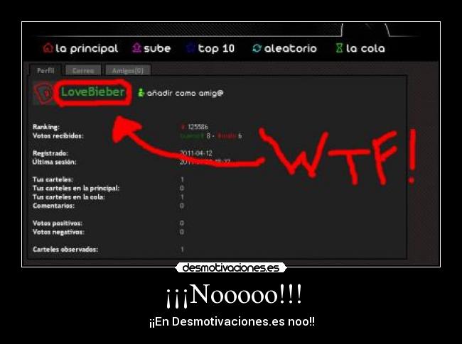 ¡¡¡Nooooo!!! -