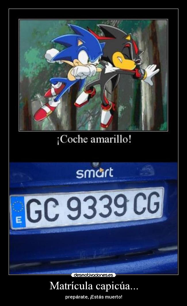 Matrícula capicúa... - 