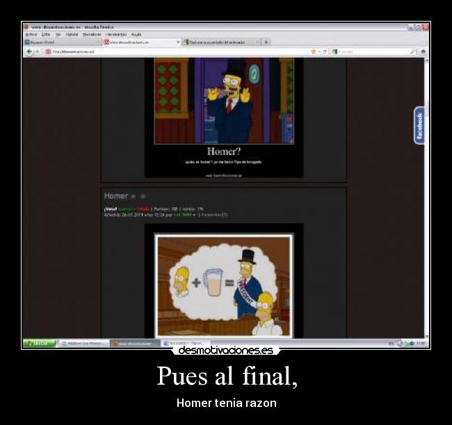 Pues al final, - Homer tenia razon