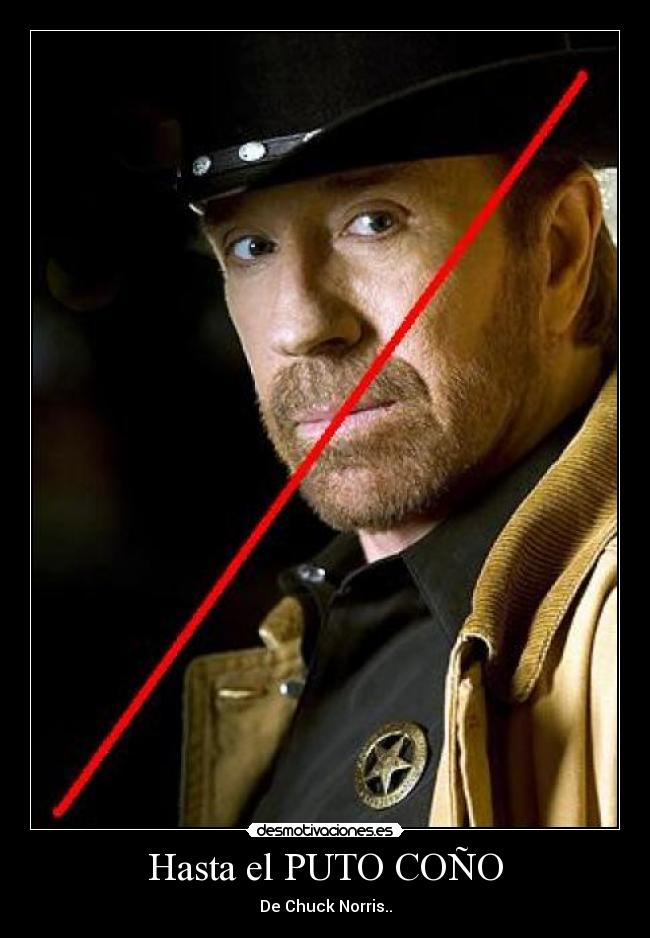 Hasta el PUTO COÑO - De Chuck Norris..