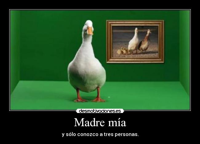 Madre mía - y sólo conozco a tres personas.