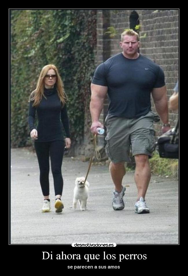Di ahora que los perros - se parecen a sus amos