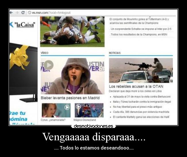 Vengaaaaa disparaaa.... - 