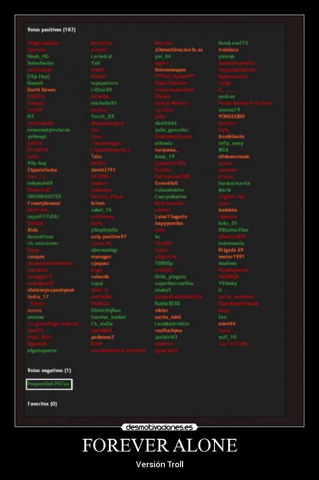 FOREVER ALONE - Versión Troll