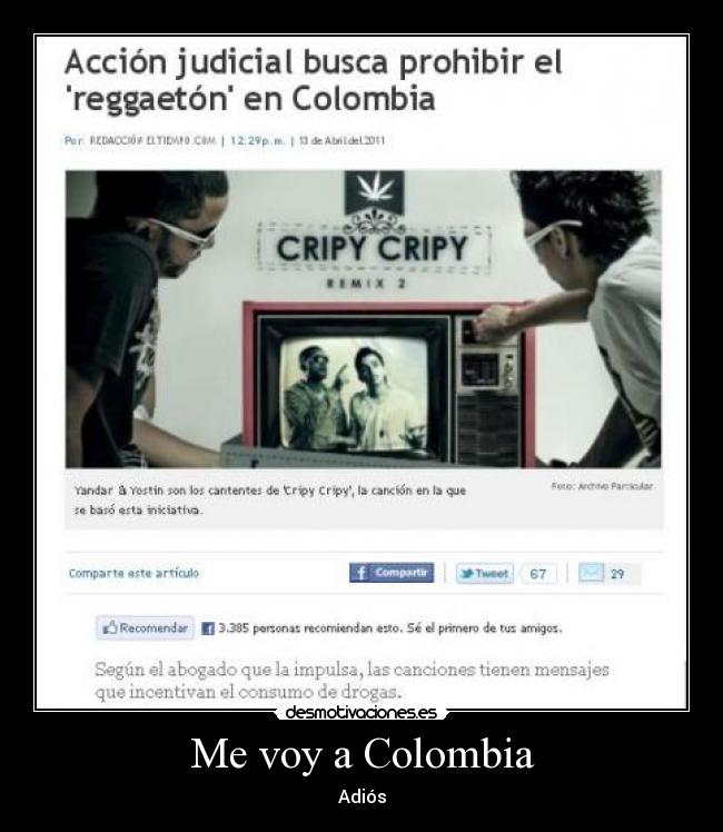 Me voy a Colombia - 