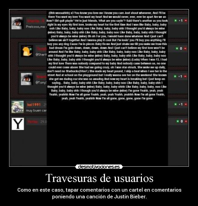 Travesuras de usuarios - 