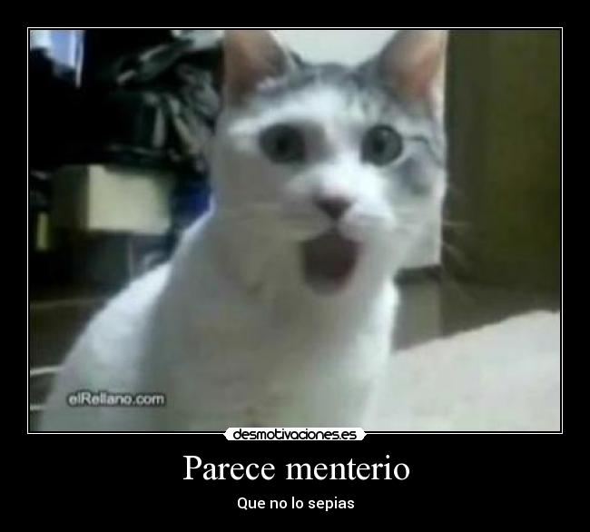 Parece menterio - Que no lo sepias