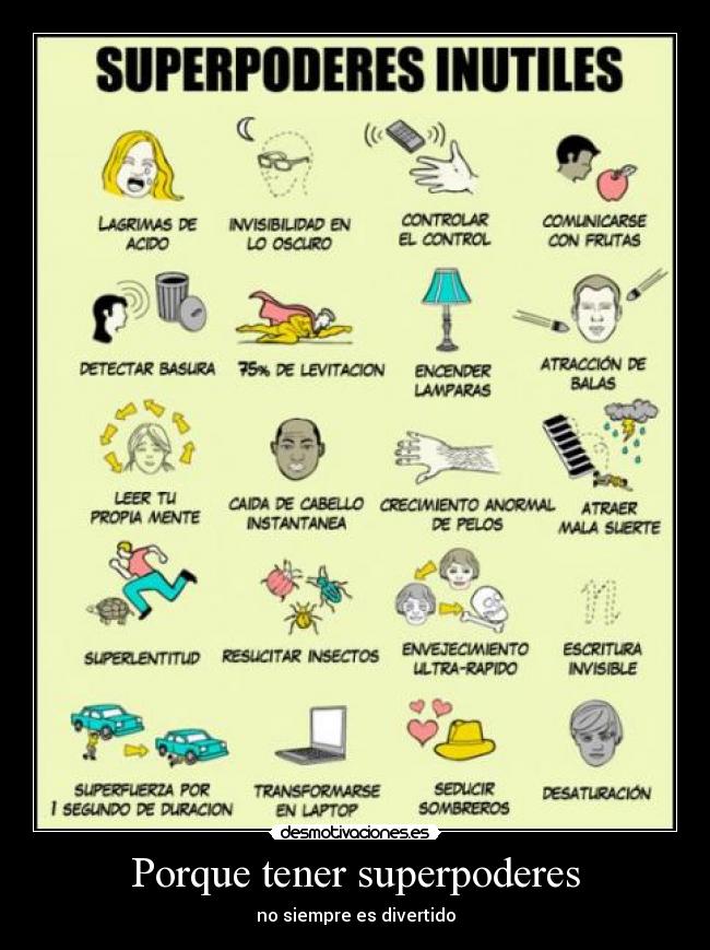 Porque tener superpoderes -