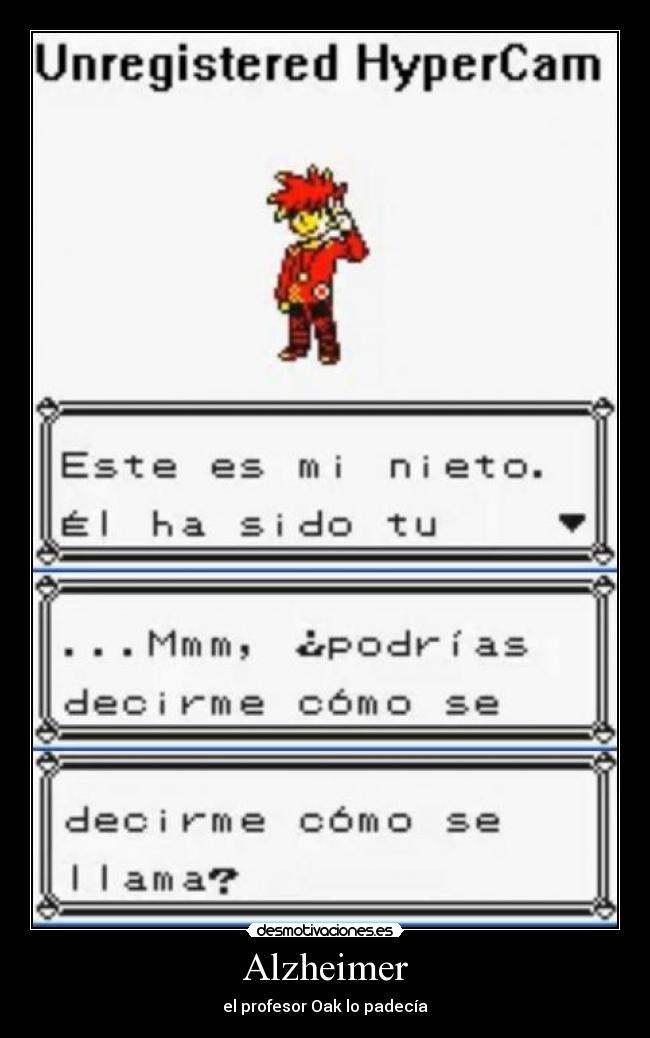 carteles pokemon alzheimer oak gary desmotivaciones