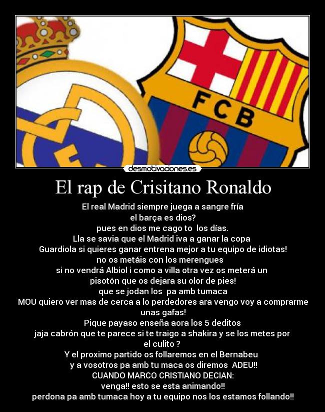 El rap de Crisitano Ronaldo - 