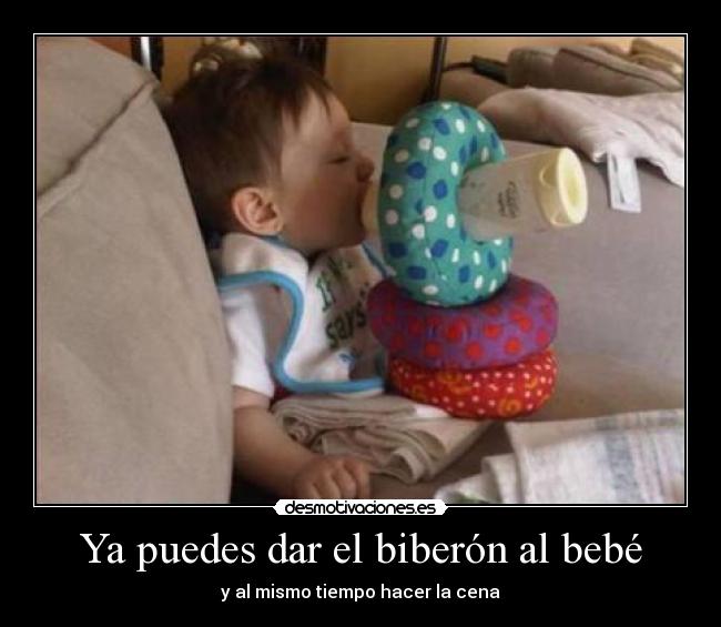 Ya puedes dar el biberón al bebé - 
