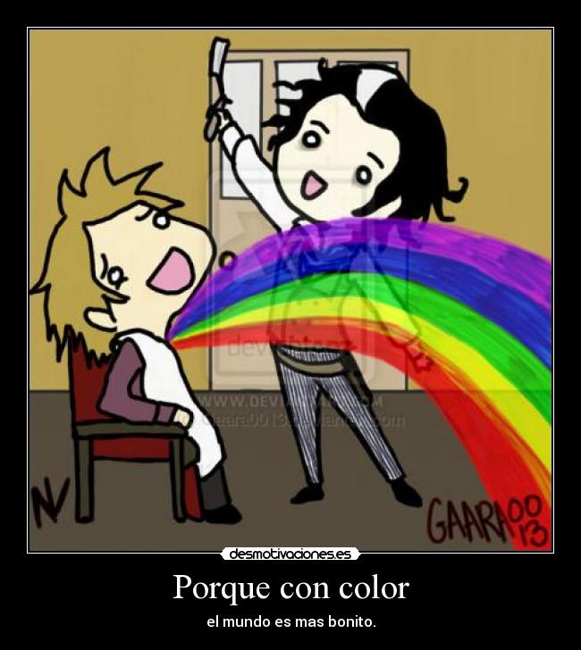 Porque con color -