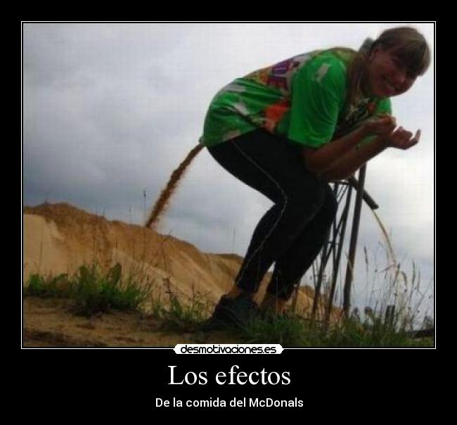 carteles efectos mcdonals comida desmotivaciones