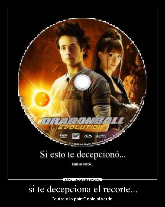 si te decepciona el recorte... -