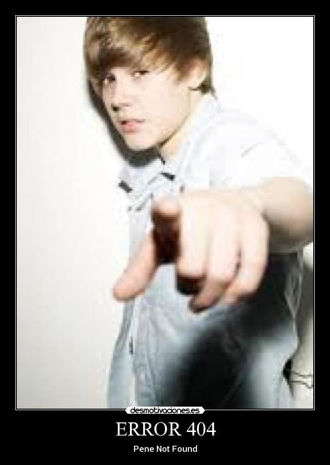 ERROR 404 - Pene Not Found