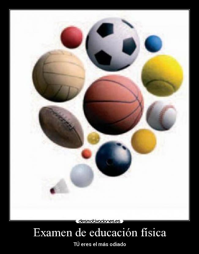 Examen de educación física - 
