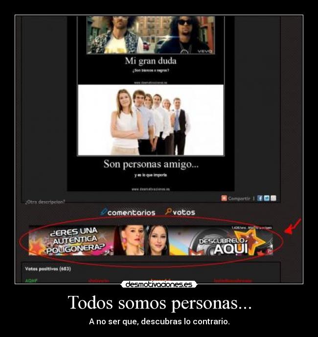 Todos somos personas... - A no ser que, descubras lo contrario.