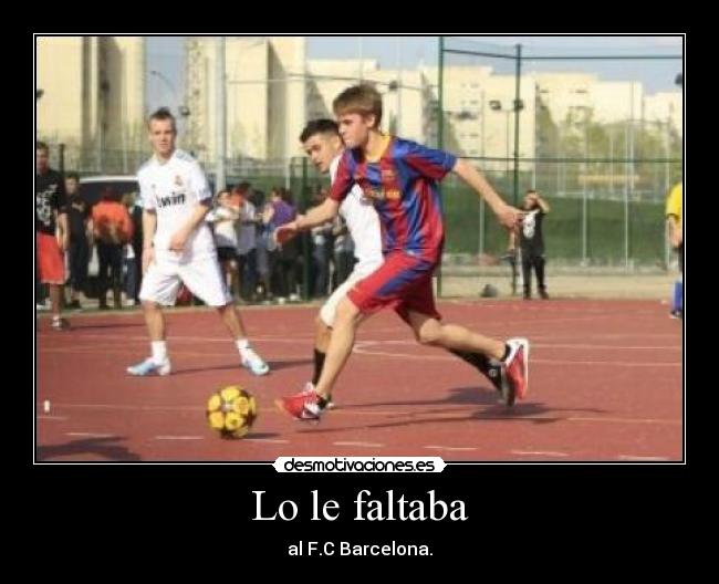 Lo le faltaba - al F.C Barcelona.