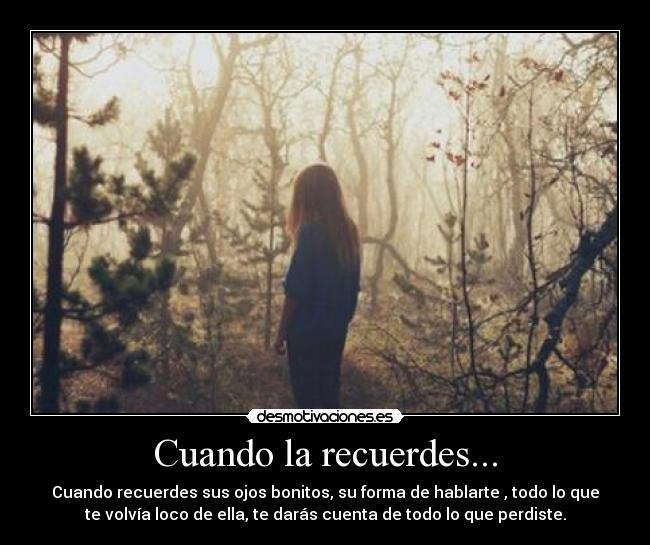 Cuando la recuerdes... - 