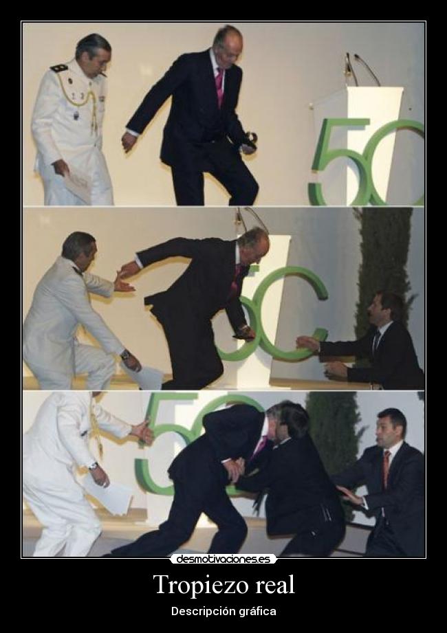 Tropiezo real - Descripción gráfica