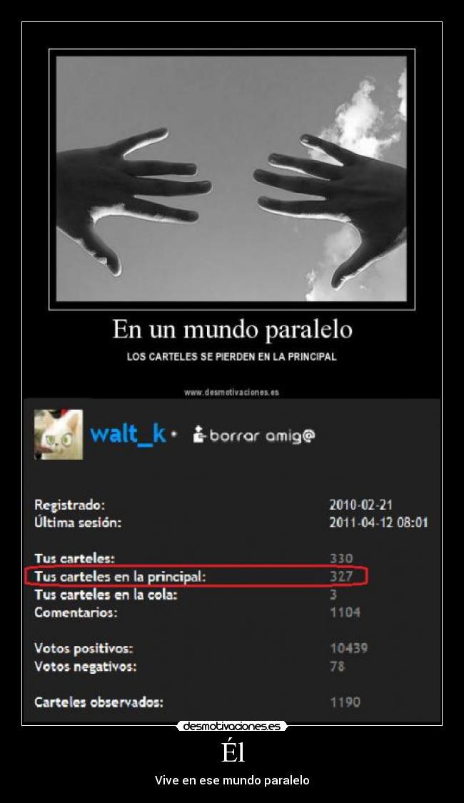 Él - Vive en ese mundo paralelo