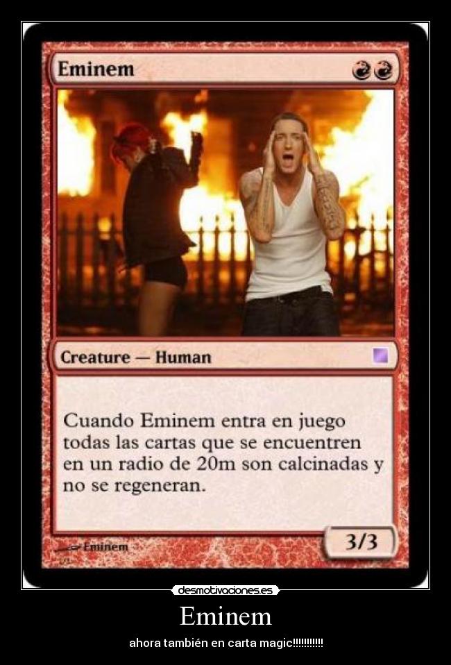 Eminem - ahora también en carta magic!!!!!!!!!!!