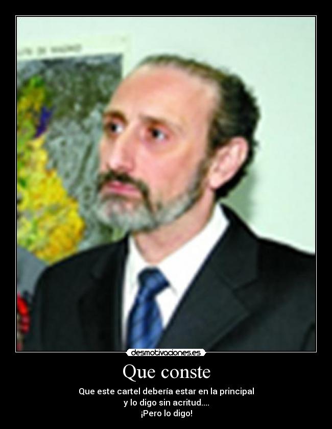 Que conste -