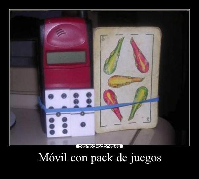 Móvil con pack de juegos -