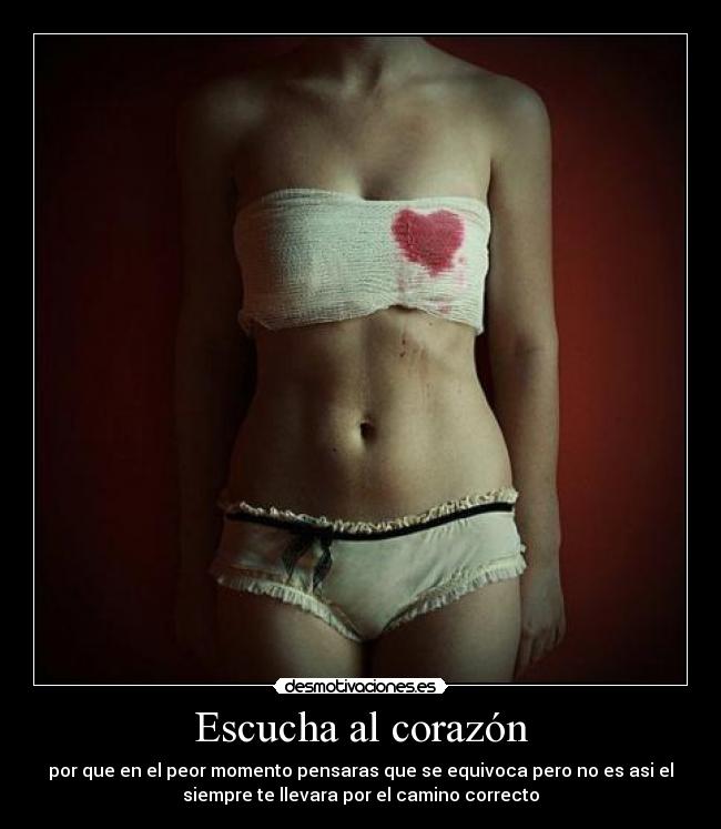 carteles corazon escucha corazon desmotivaciones