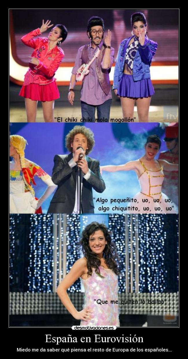España en Eurovisión - Miedo me da saber qué piensa el resto de Europa de los españoles...