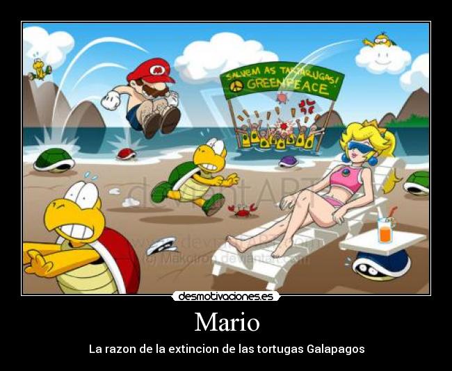 Mario - La razon de la extincion de las tortugas Galapagos