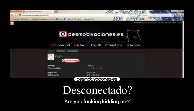 Desconectado? -