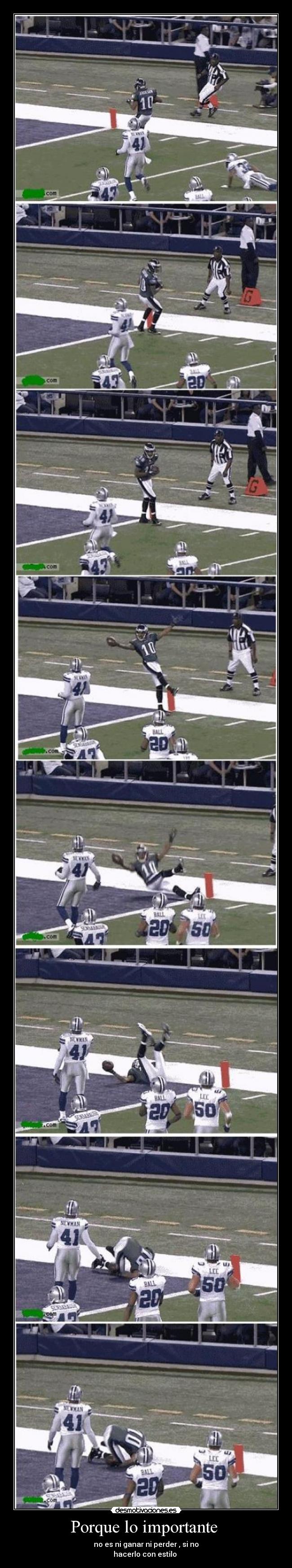 Porque lo importante -