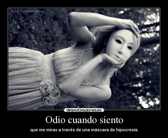 Odio cuando siento -