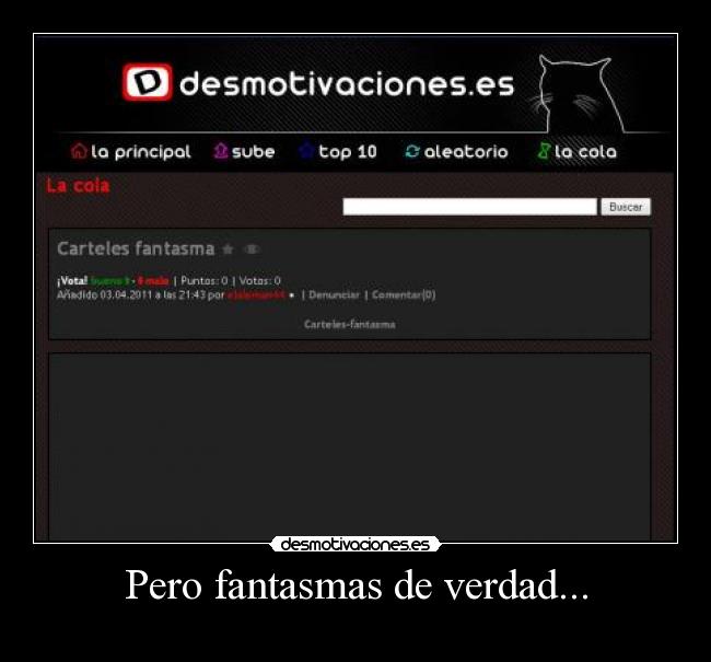 Pero fantasmas de verdad... - 