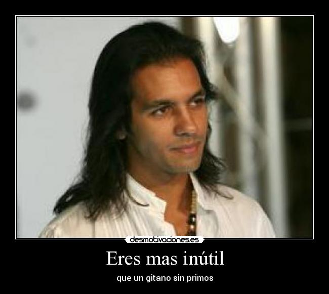 Eres mas inútil - que un gitano sin primos