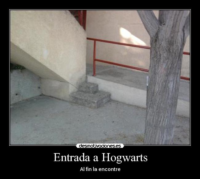 Entrada a Hogwarts - Al fin la encontre
